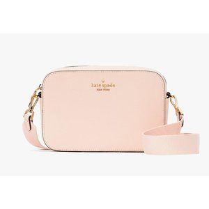 New Kate Spade Madison Mini Camera Bag Saffiano Leather Conch Pink